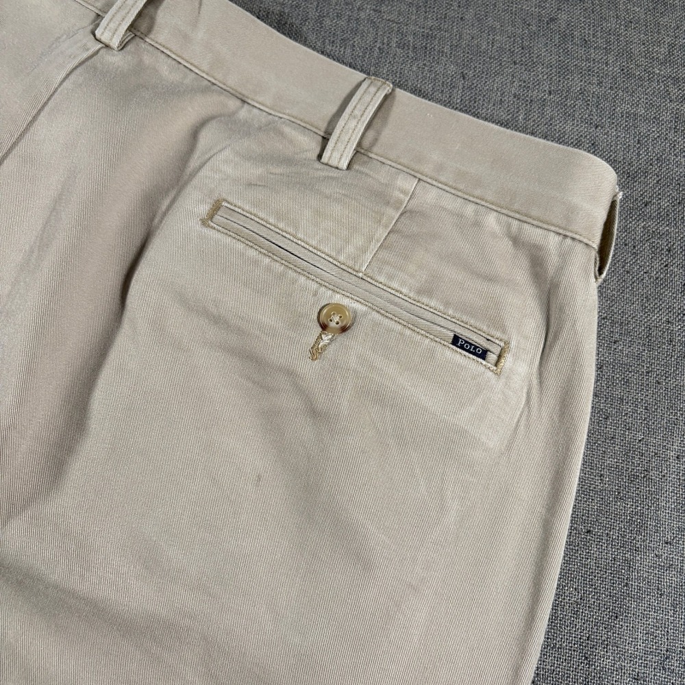 Polo Ralph Lauren Chino Pants Mens 42/30 Tan Classic Fit Straight Leg Twill